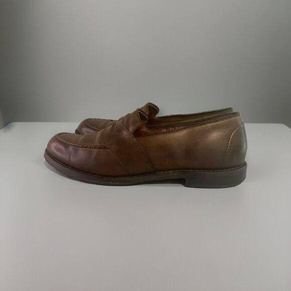 Allen‎ Edmonds Penny Loafers Mens Size 10 Randolph Brown Leather Shoes